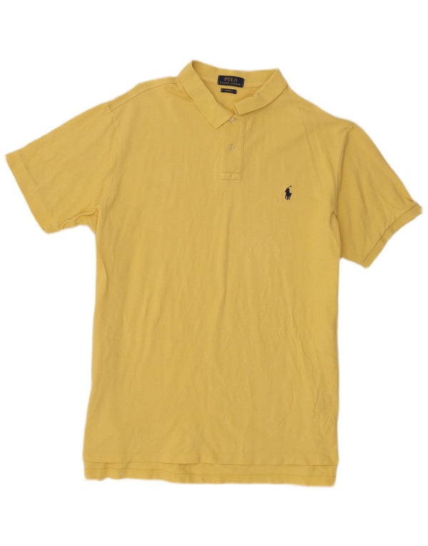 Polo Ralph Lauren - Camisa de ajuste personalizado para hombre (algodón amarillo grande)