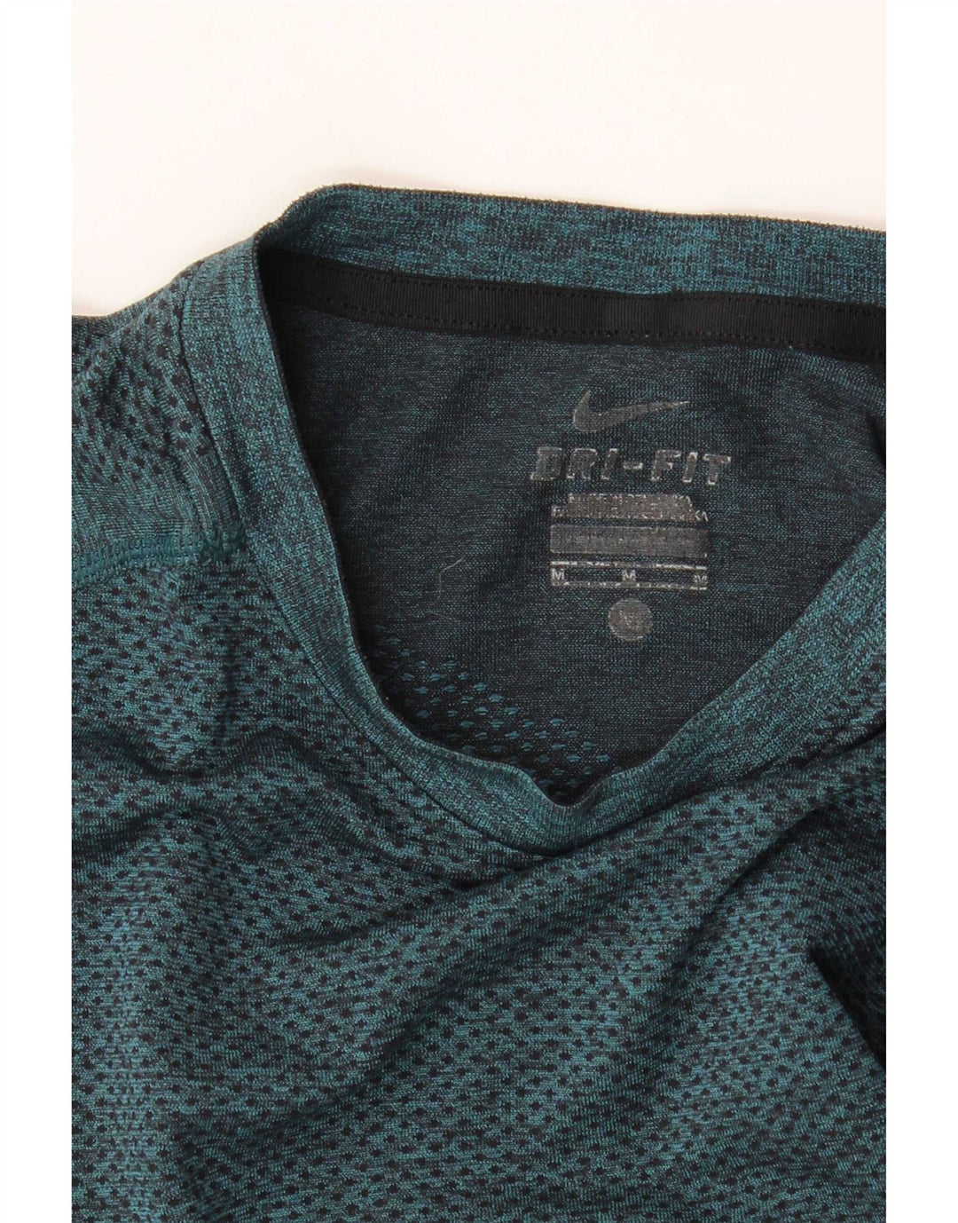Camiseta Nike Dri Fit para hombre con moteado azul marino mediano