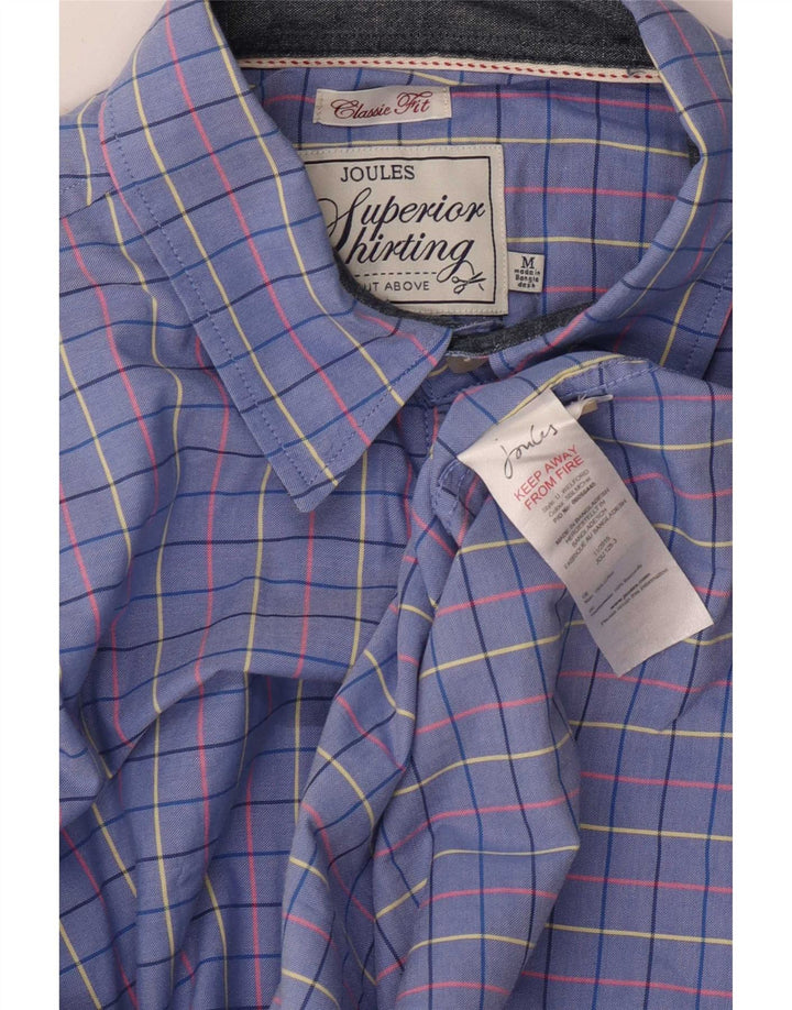 Camisa Joules Hombre Classic Fit Algodón A Cuadros Azul Medio