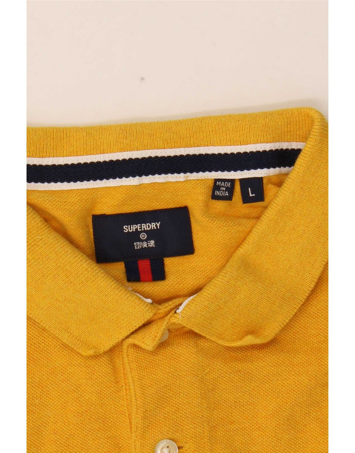 Polo Superdry Para Hombre Amarillo Grande