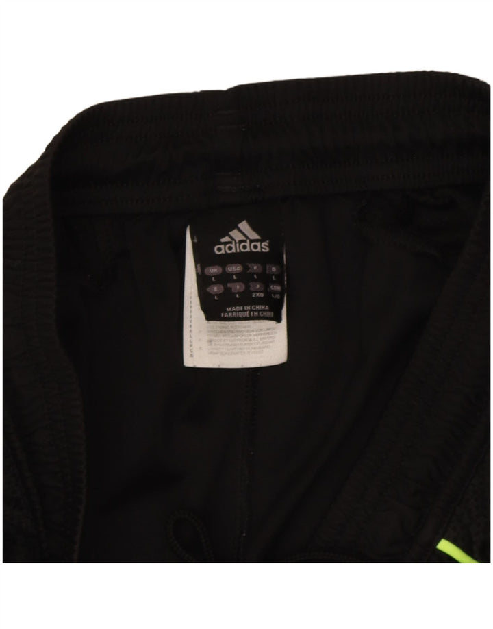 Adidas Mens Climacool Sport Shorts Grande Negro Colorblock Poliéster
