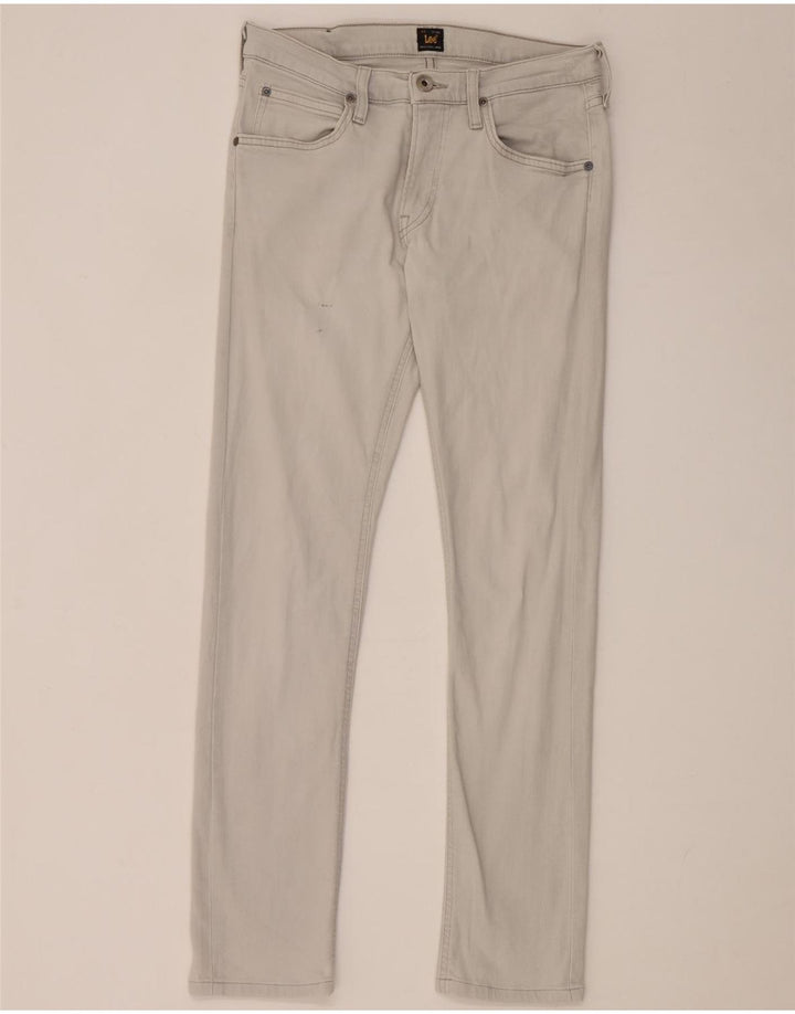 Vaqueros Lee Luke Slim para Mujer W29 L30 Algodón Gris