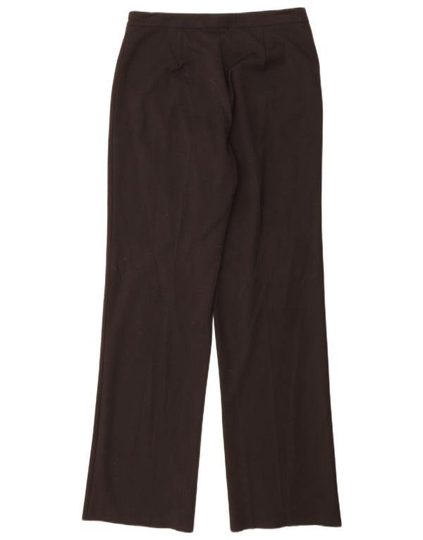 Burberry Pantalón de traje recto para mujer IT 42 Medium W32 L35 Poliéster negro