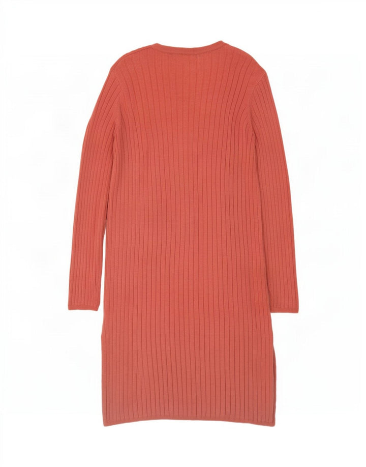 Marks & Spencer Suéter Cárdigan Abierto Largo para Mujer UK 10 Small Pink