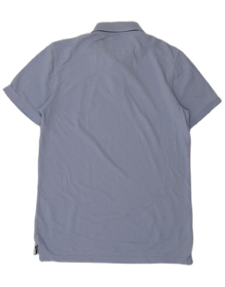 CREW CLOTHING Polo para hombre de algodón azul medio
