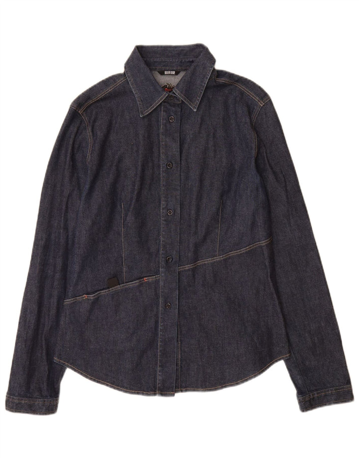 Killer Loop Camisa Vaquera Para Mujer UK 8 Small Azul Marino