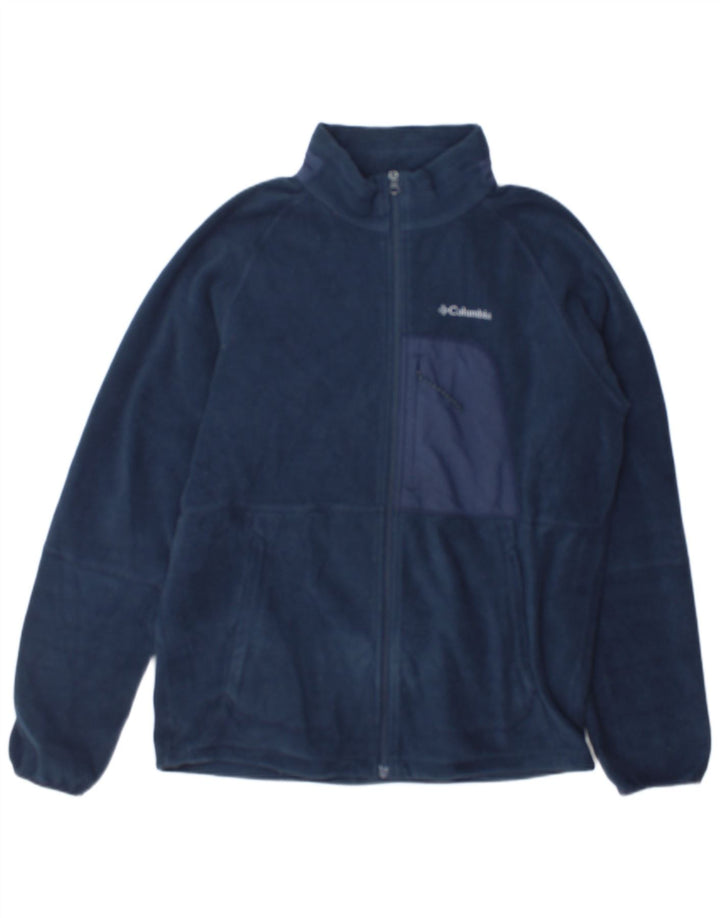 Columbia Chaqueta polar para hombre UK 40 Large Poliéster azul marino