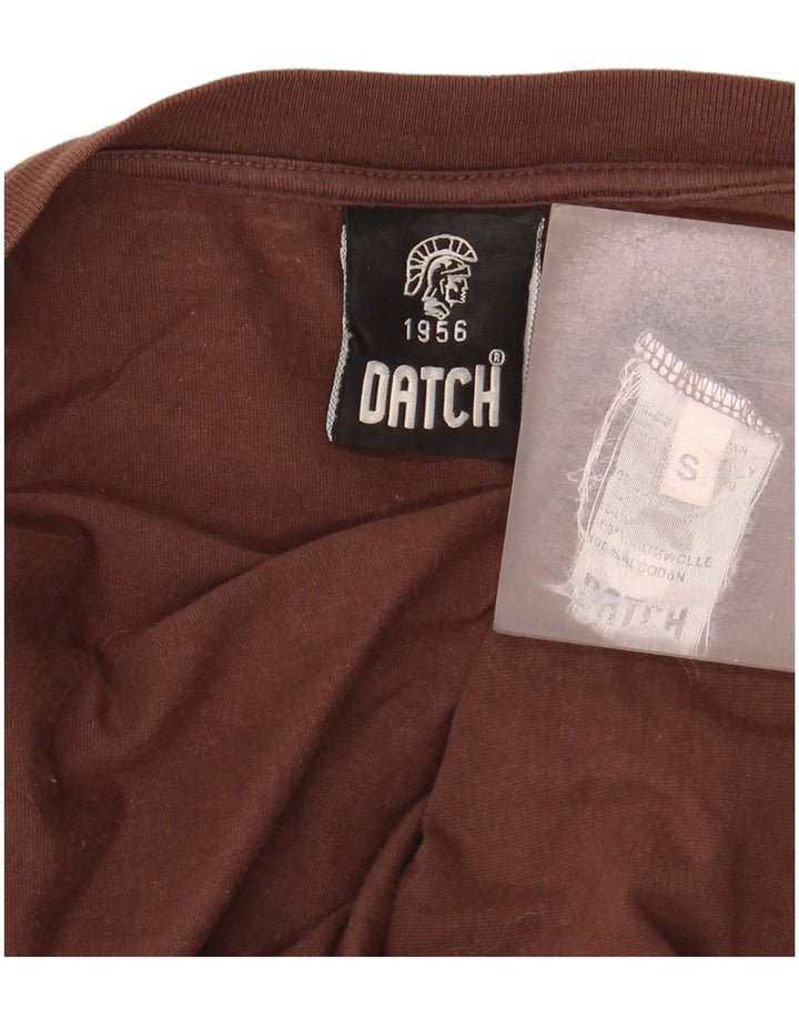 Datch Top gráfico para mujer de manga larga UK 10 Small Brown