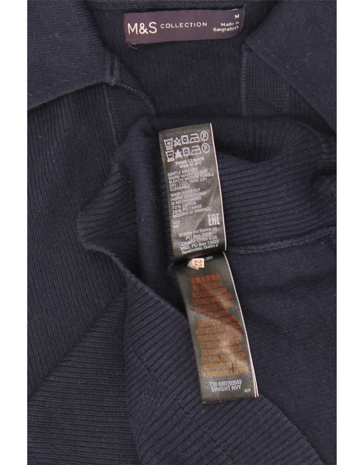 Marks & Spencer Polo para mujer UK 12 Medium Azul marino Algodón