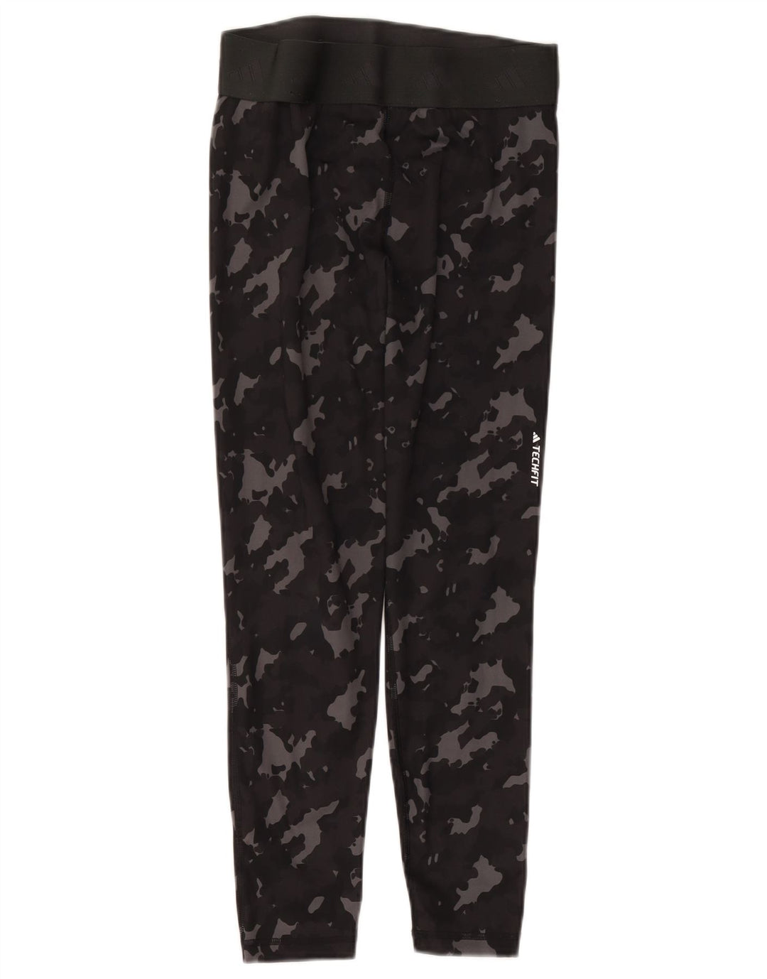 Leggings ajustados para mujer ADIDAS UK 12/14 Medium Black Camuflaje