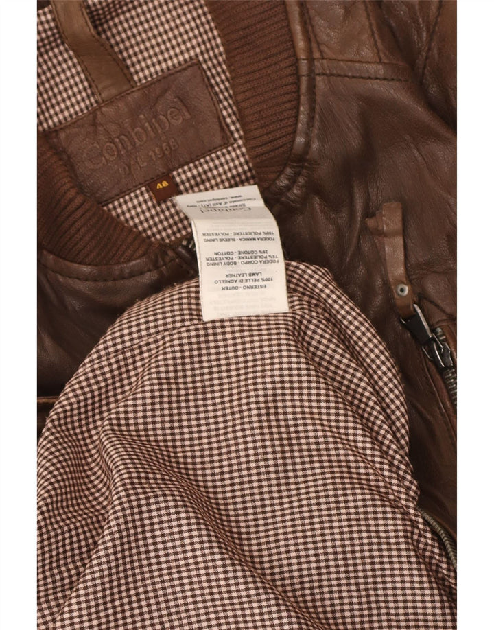 Conbipel Chaqueta De Cuero Hombre IT 48 Cuero Marrón Medio