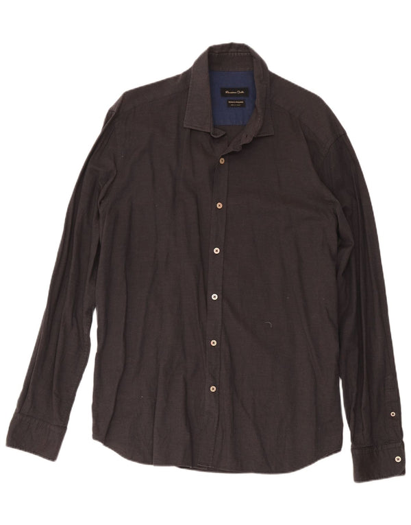Camisa Massimo Dutti Hombre 2XL Gris