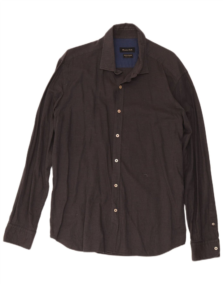 Camisa Massimo Dutti Hombre 2XL Gris