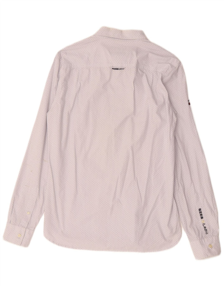 Camisa Superdry Hombre De Algodón Con Manchas Blancas Medianas