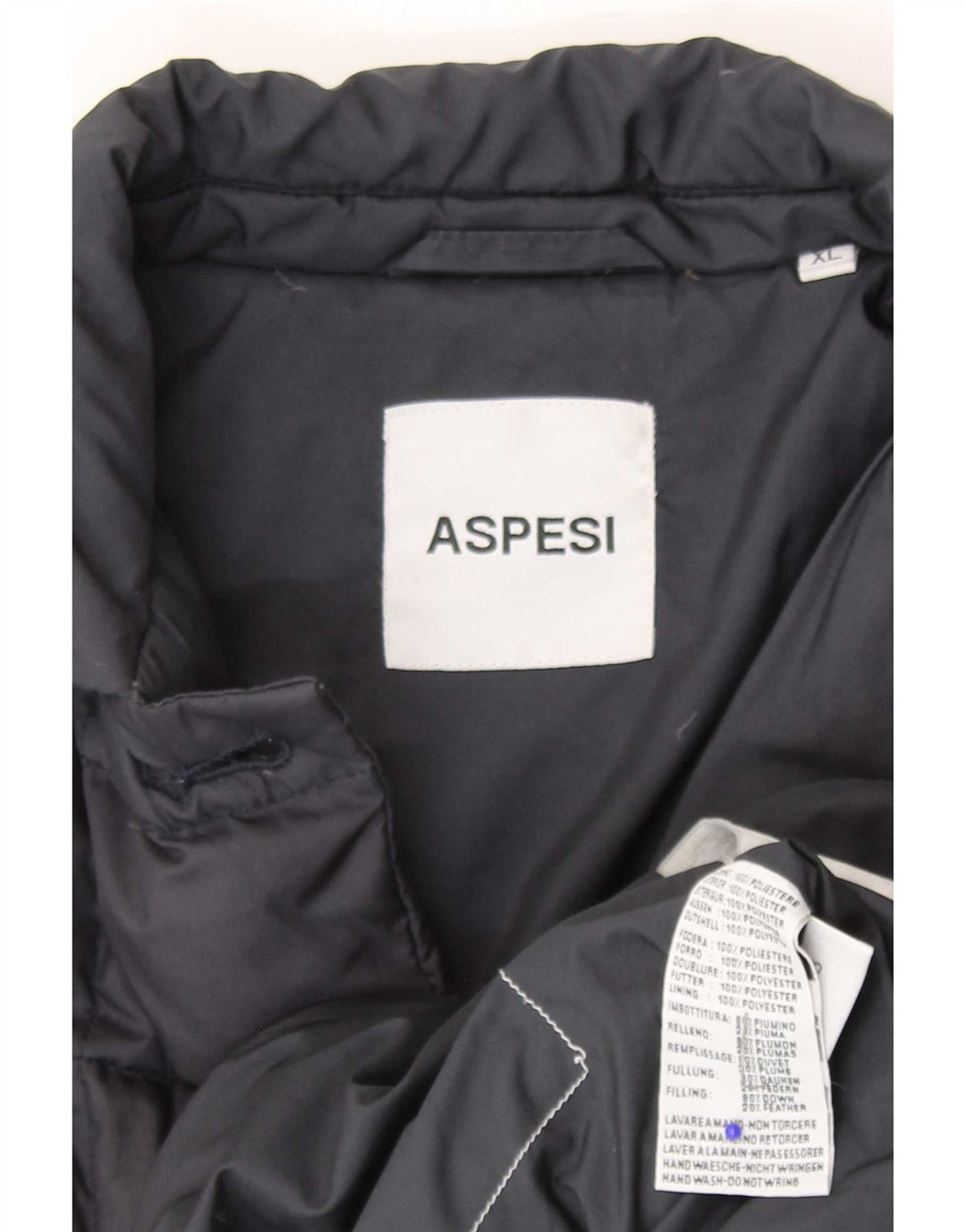 Aspesi Chaqueta Acolchada Mujer UK 40 XL Azul Marino