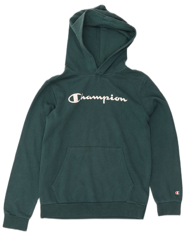 Champion Sudadera con capucha gráfica para niños 13-14 años XL Verde