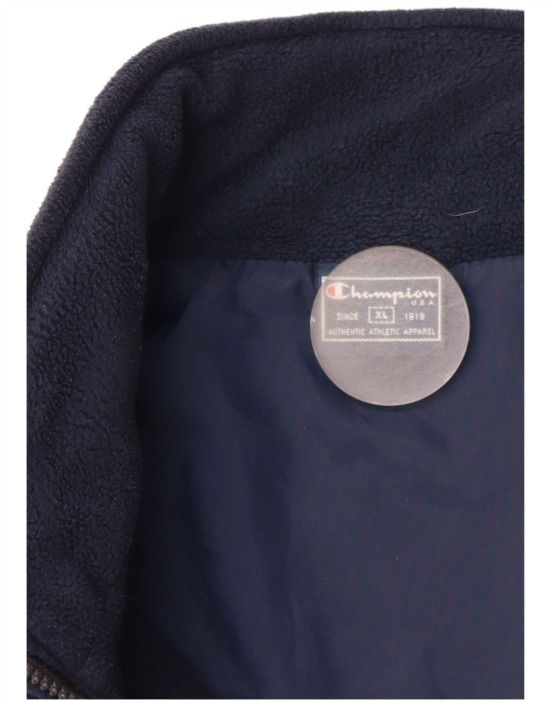 Champion Chaleco polar para hombre UK 42 XL Poliéster azul marino