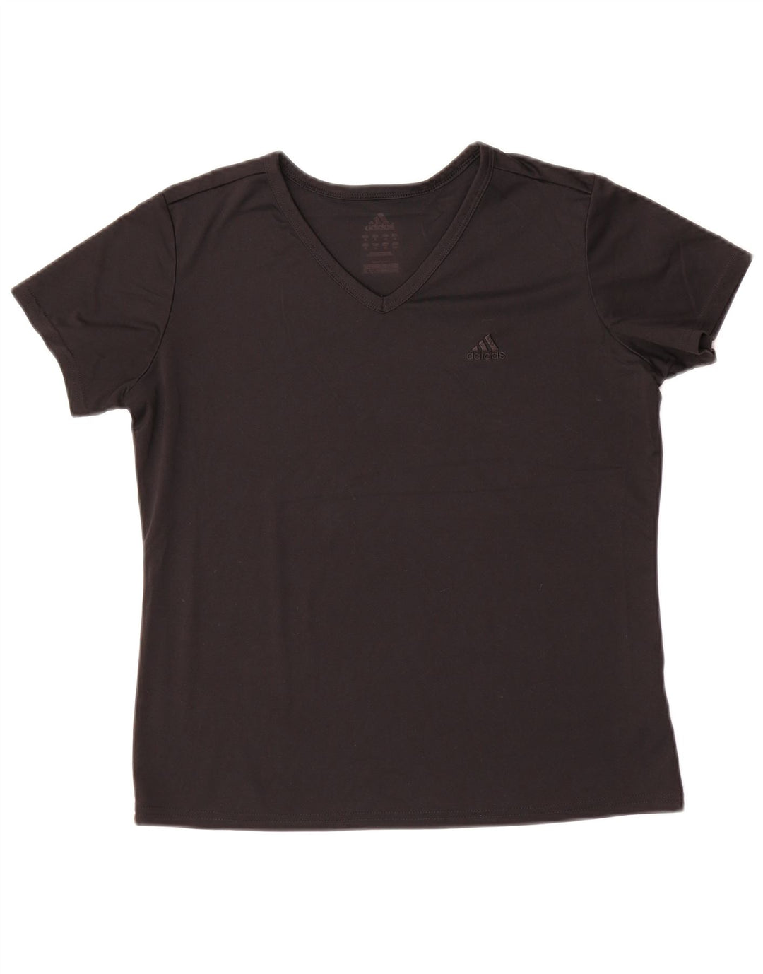 ADIDAS Camiseta para mujer Top UK 44 Mediano Negro Poliéster