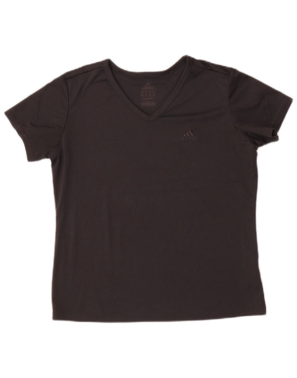 ADIDAS Camiseta para mujer Top UK 44 Mediano Negro Poliéster
