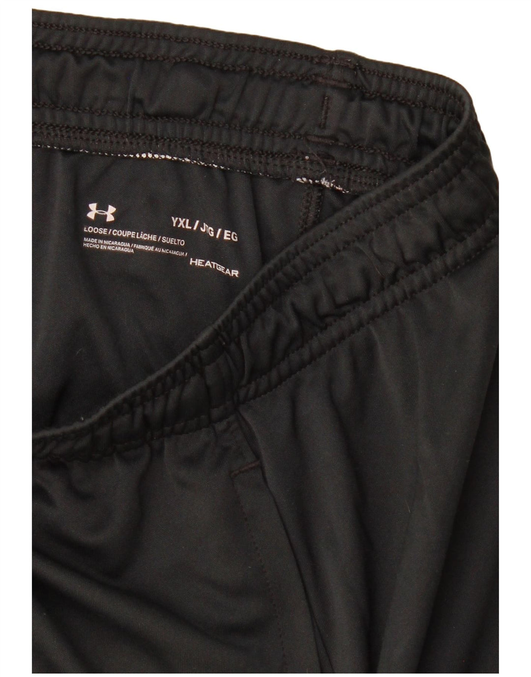 UNDER ARMOUR Pantalones cortos deportivos Heat Gear Graphic para niños 13-14 años XL Negro