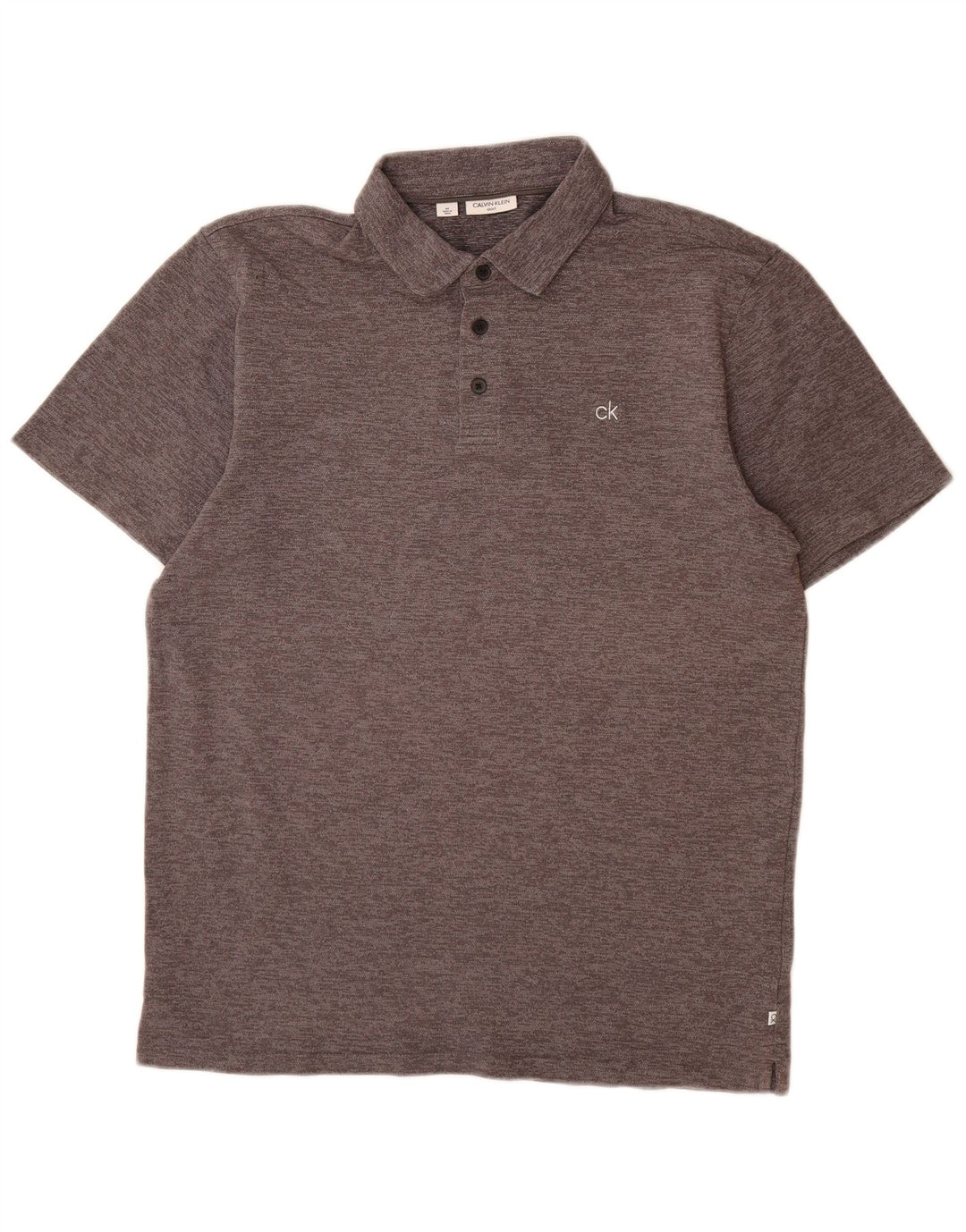 CALVIN KLEIN Polo Hombre Algodón Gris Medio