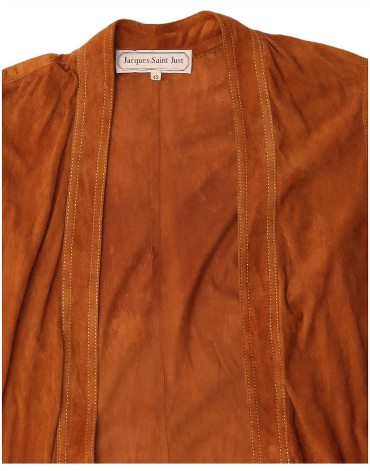 JACQUES SAINT JUST Cárdigan largo para mujer EU 42 Large Beige