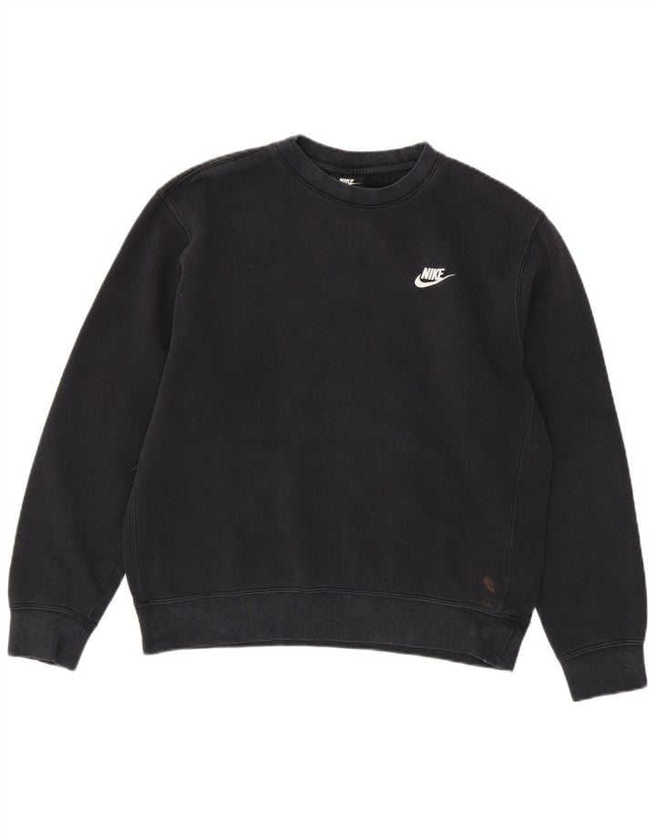NIKE Sudadera Jumper Medium Negro Algodón Hombre