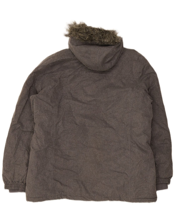 Chaqueta cortavientos con capucha para mujer Mountain Warehouse UK 20 2XL Gris
