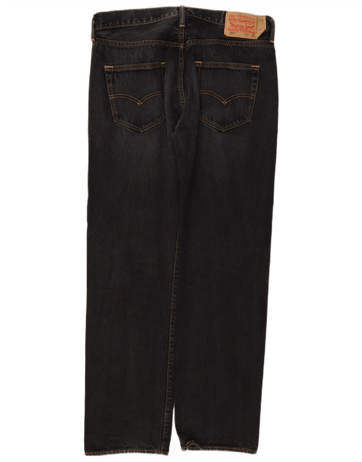 Levi's Mens 501 Jeans Rectos 34 L34 Algodón Gris