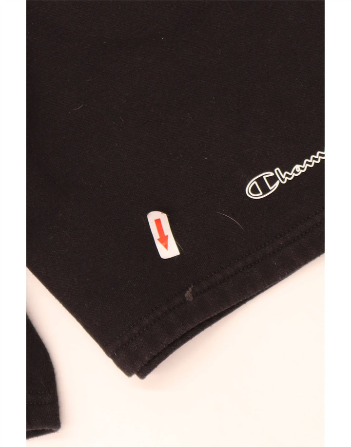 Champion Shorts deportivos para hombre Algodón negro mediano