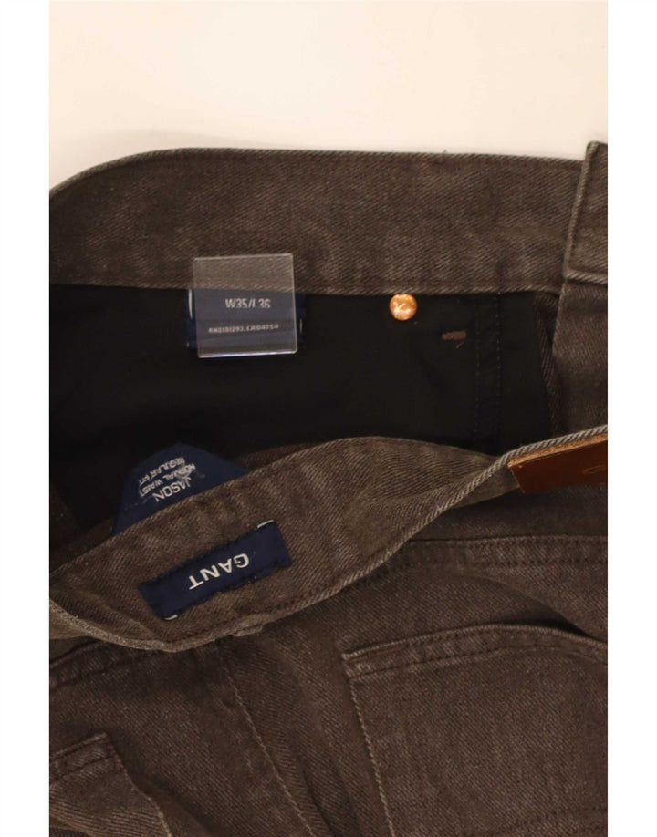 Gant Vaqueros rectos para hombre W35 L29 Algodón marrón