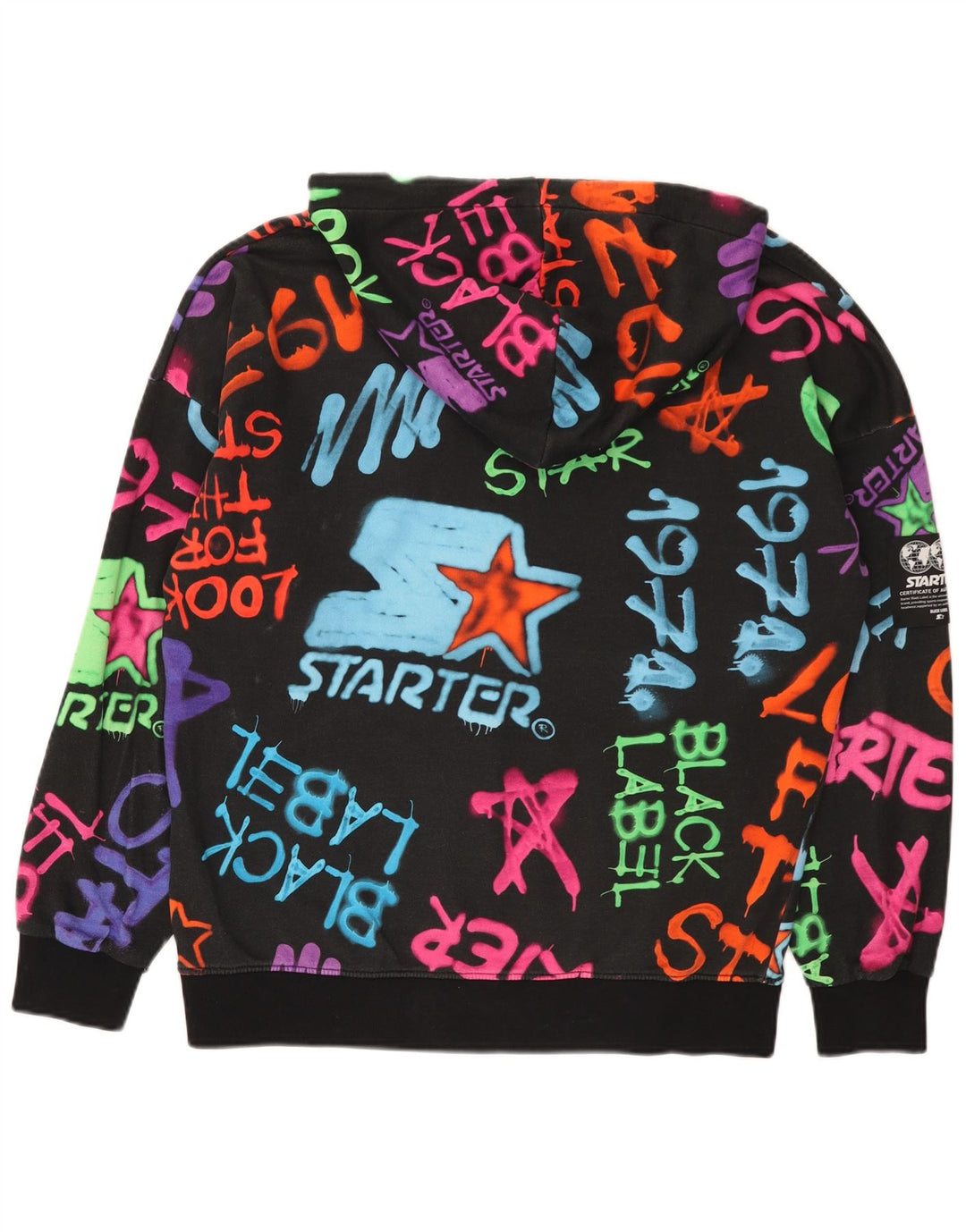 Starter Sudadera Con Capucha Gráfica Para Hombre Jersey Mediano De Algodón Multicolor