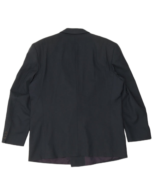 DIGEL Chaqueta tipo blazer con doble botonadura para hombre UK 40 Large Azul marino Lana nueva