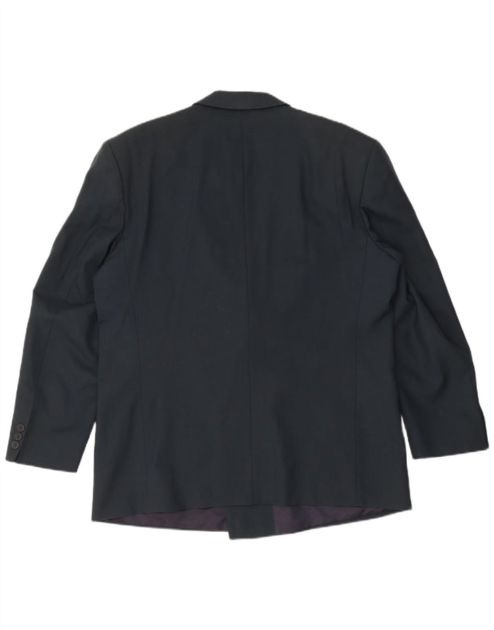 DIGEL Chaqueta tipo blazer con doble botonadura para hombre UK 40 Large Azul marino Lana nueva
