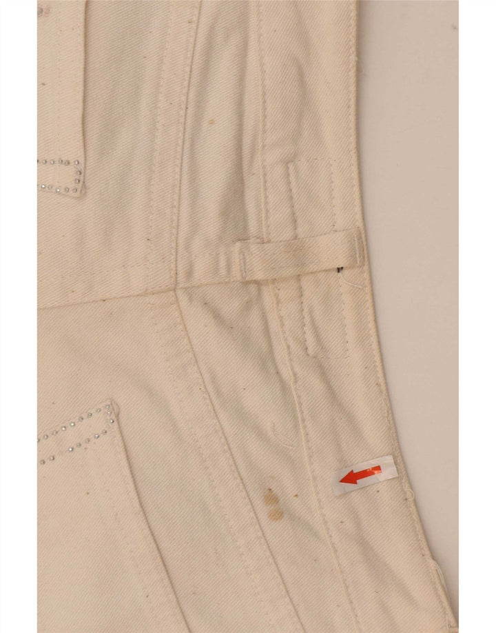 Vaqueros Rectos Richmond Mujer W29 L33 Algodón Blanco