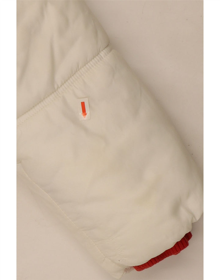 Tommy Hilfiger Chaqueta acolchada con estampado gráfico para niños 13-14 años Bloque de color blanco