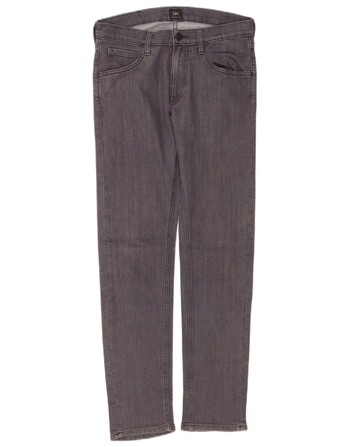 Vaqueros Lee Daren Zip Fly Slim para Mujer W30 L32 Algodón Gris