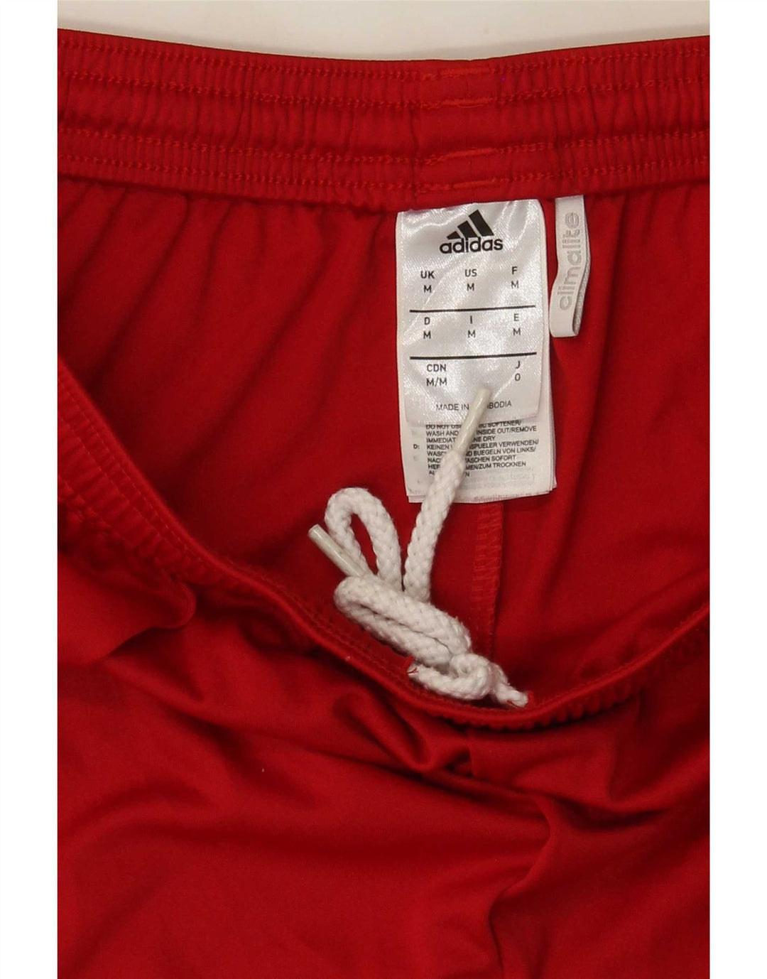 Adidas Mens Climalite Sport Shorts Medio Rojo Colorblock Poliéster