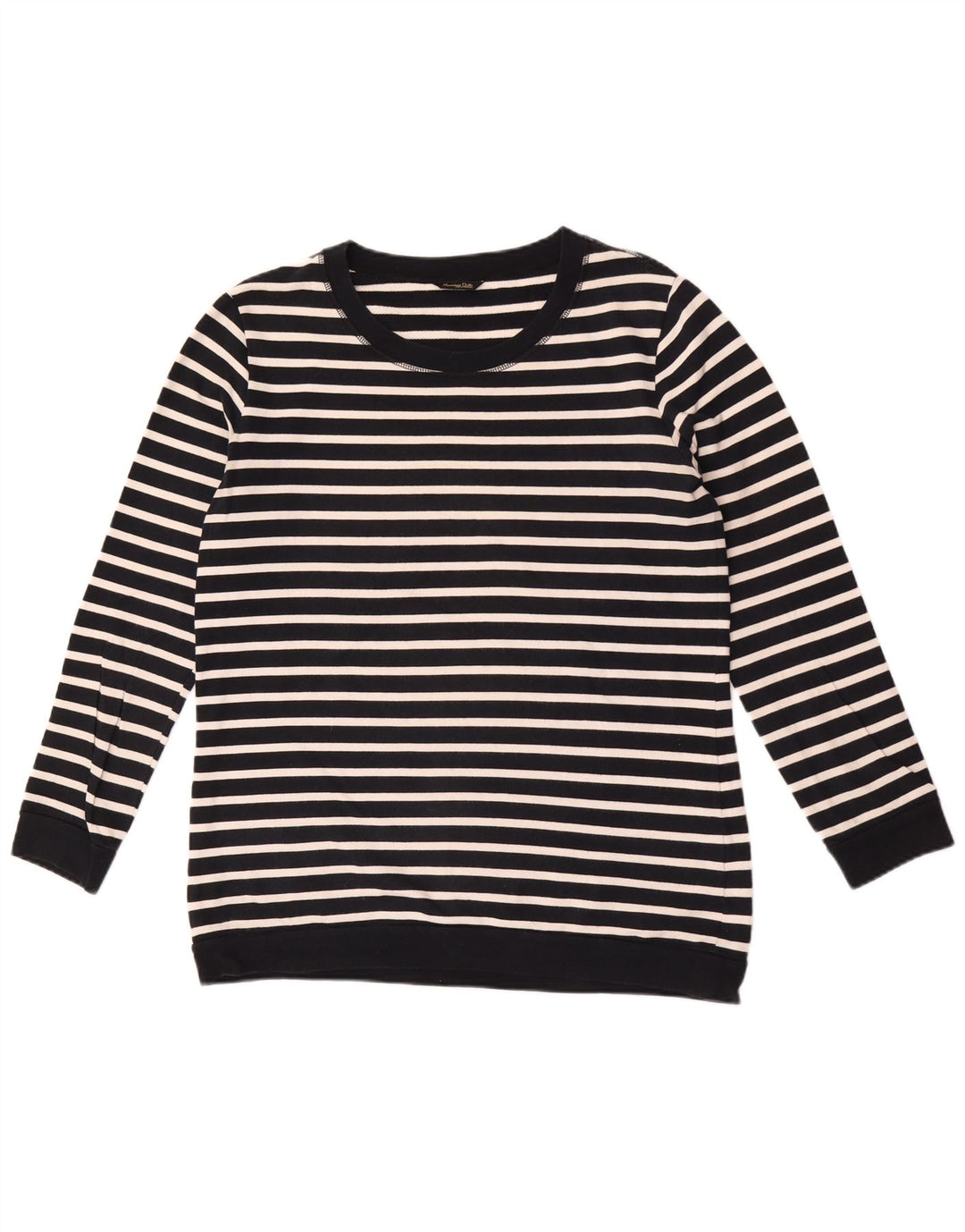 Massimo Dutti Sudadera Mujer Jumper US 8 Mediano Azul Marino Rayas