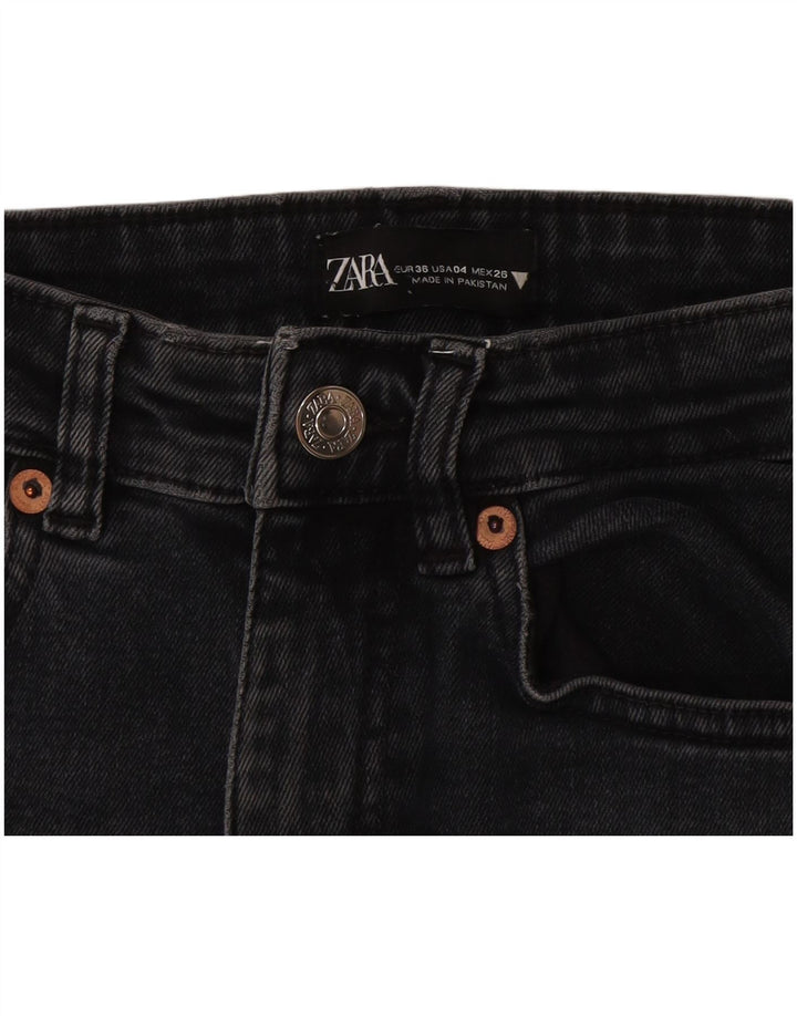 Zara Vaqueros Bootcut Mujer EU 36 XS W26 L25 Negro