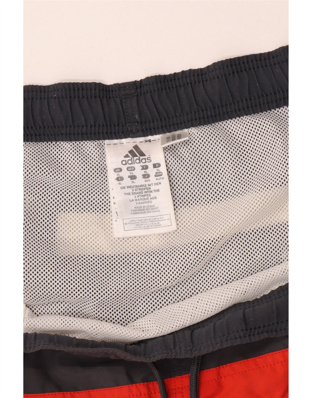 Adidas Hombre Bañador Corto XL Gris Colorblock Poliéster