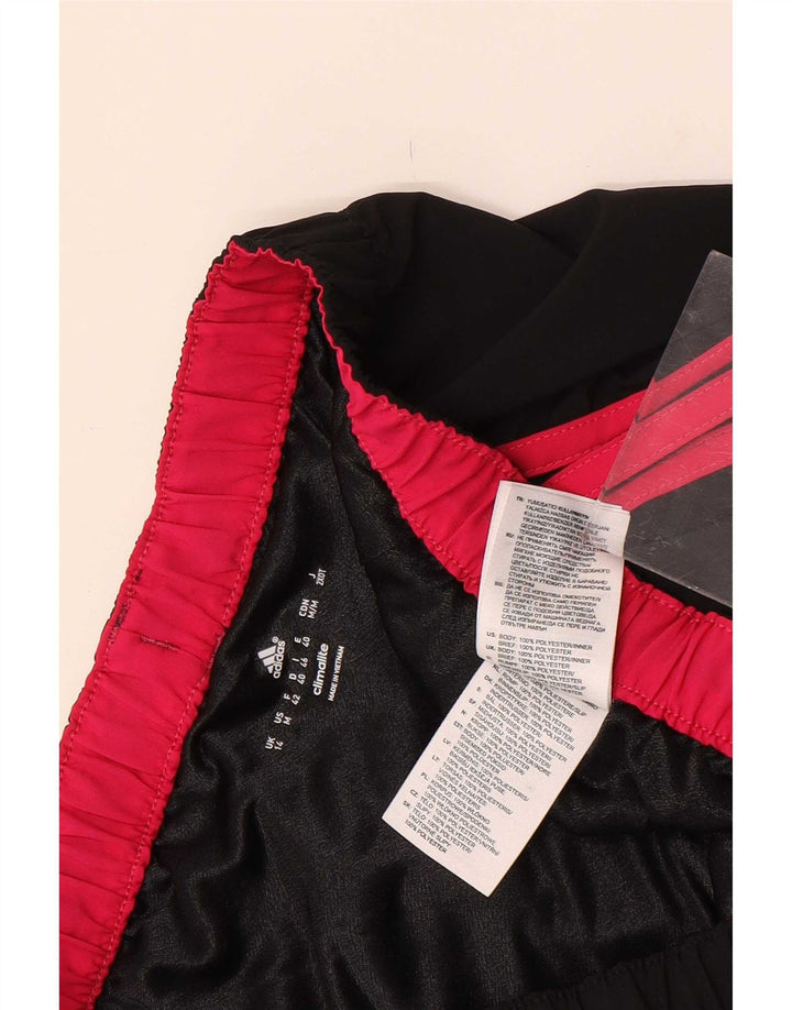 Adidas Mujer Climalite Sport Shorts UK 14 Medio Negro Poliéster