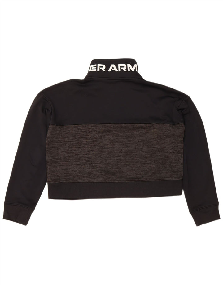 Under Armour - Sudadera con gráfico corto para mujer, talla 40, color negro