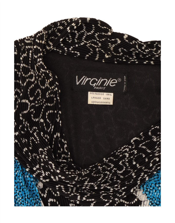 VIRGINIE Jersey extragrande con cuello en V para mujer UK 18 XL Negro