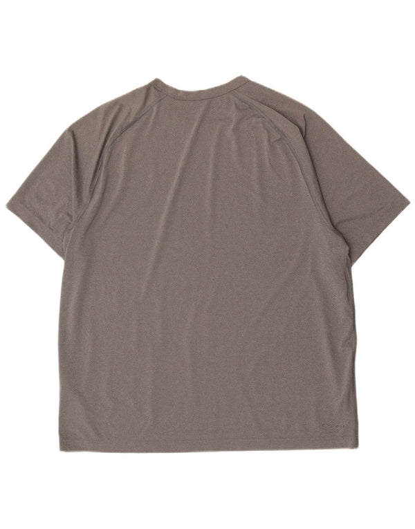 Camiseta Nike Dri Fit para hombre Top poliéster gris grande
