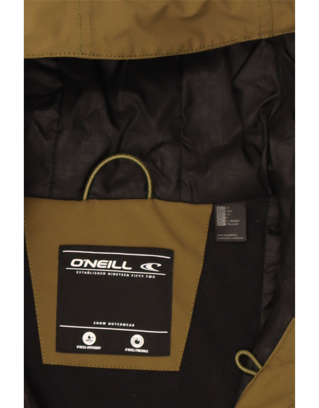 O'Neill Chaqueta Parka con Capucha para Mujer UK 44 Grande Poliéster Caqui