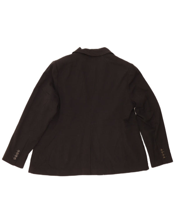Marks & Spencer Chaqueta tipo blazer con 1 botón para mujer, talla 44, 2XL, color negro