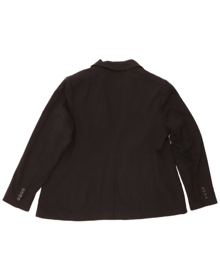 Marks & Spencer Chaqueta tipo blazer con 1 botón para mujer, talla 44, 2XL, color negro