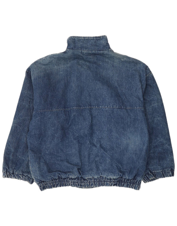 Vintage hombres chaqueta de mezclilla Reino Unido 42 XL algodón azul