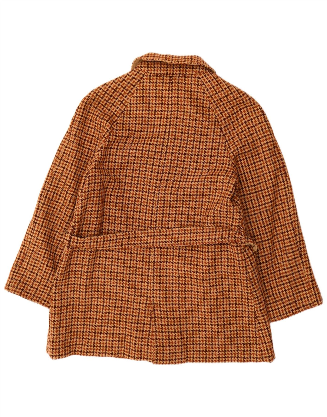 BALLARINI Abrigo reversible para mujer UK 10 Small Brown Houndstooth